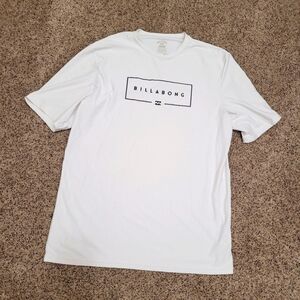 Billabong Mens Upf 50+ Sun Protection Loose Fit White Shirt Size XL